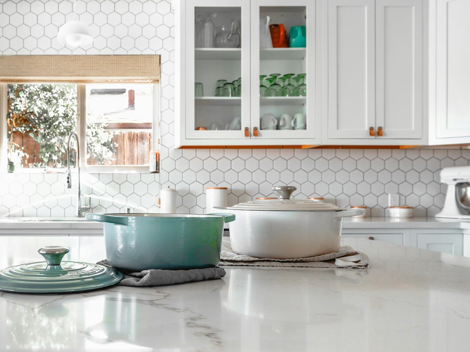 Kitchen cabinetry and hardware fittings in a modular interior