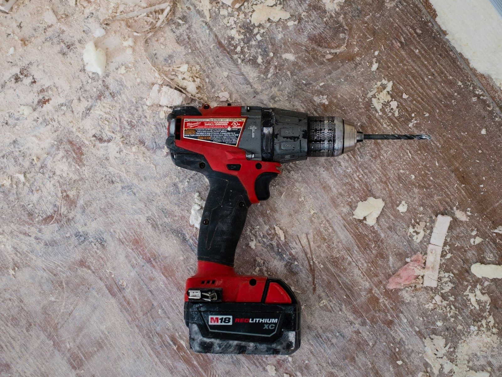 Power tools and construction equipment laid out for site use